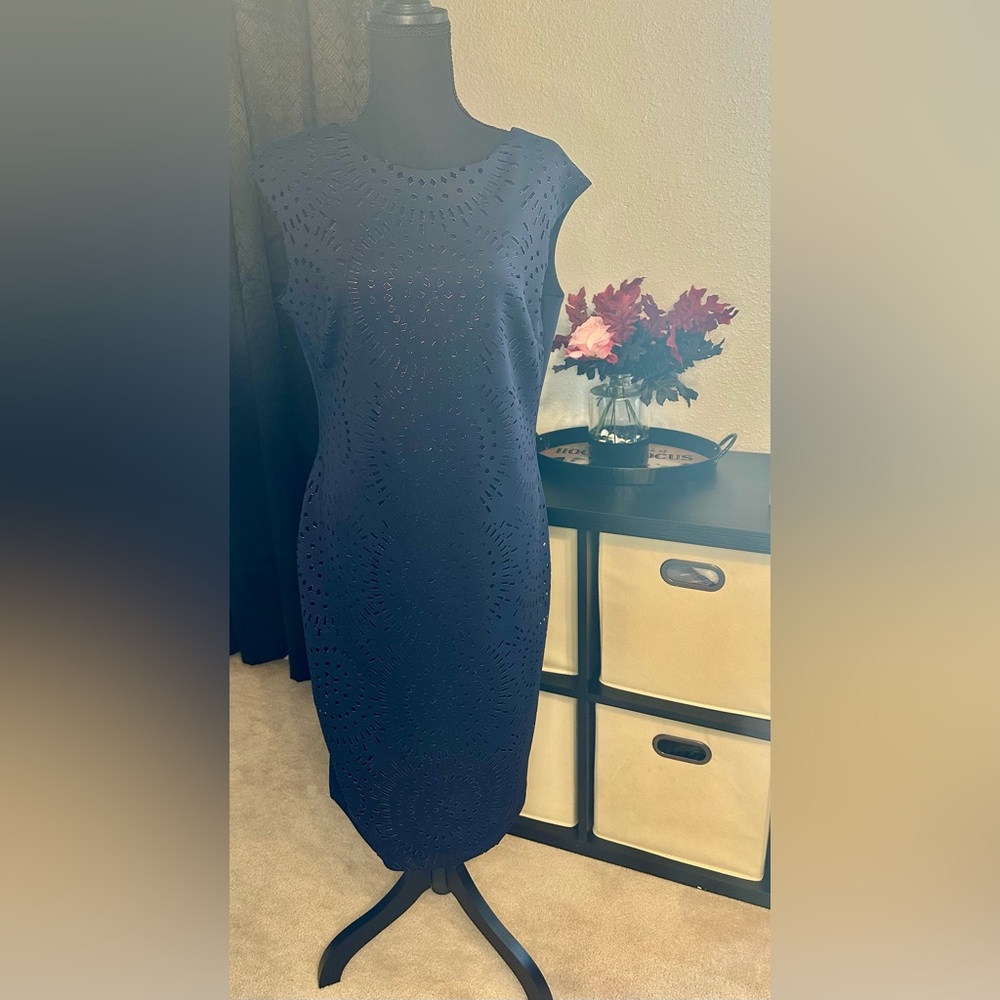 Grayson Navy & Gold Dress